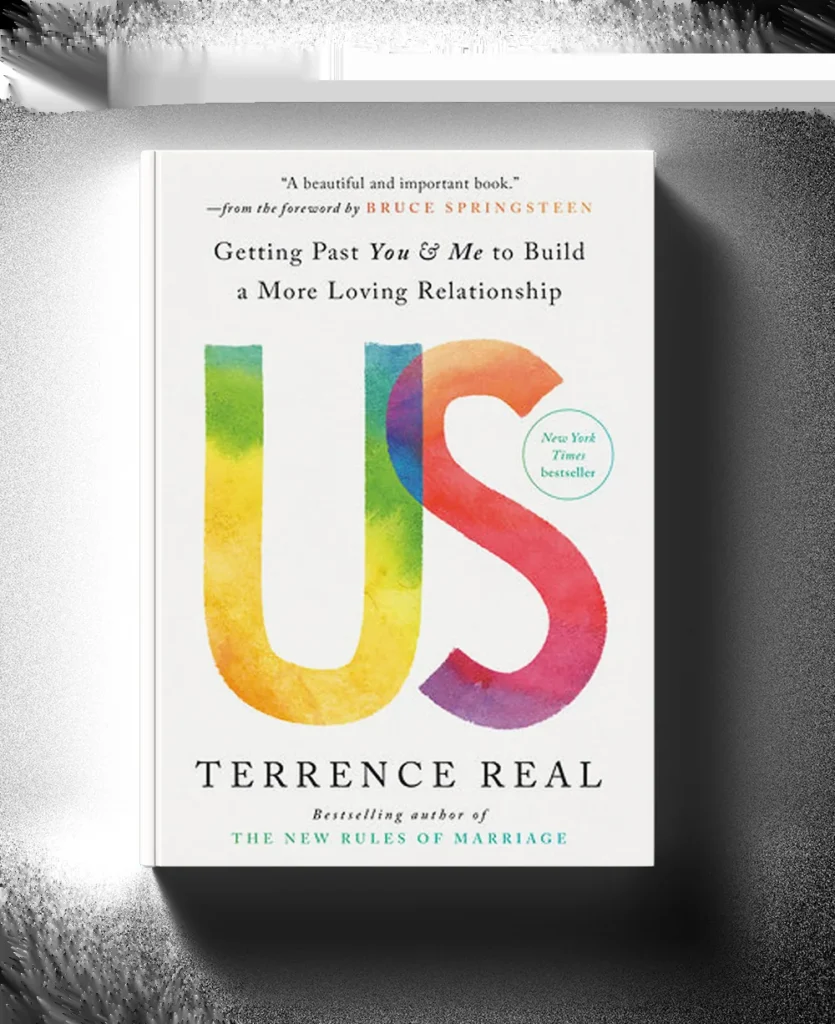 Cover of Us by Terrence Real, with the title in watercolour lettering